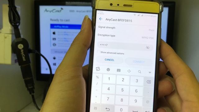 Anycast New | WIFI DISPLAY RECEIVER connect setup with Android phone Android system смотреть онлайн