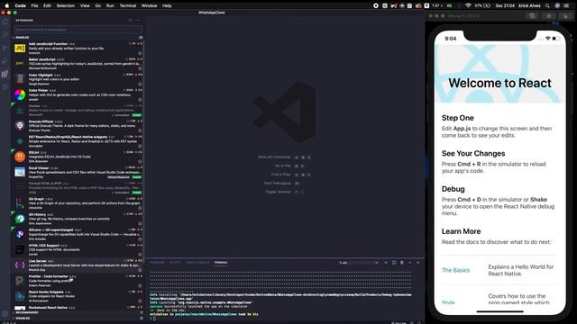 #3 Criando um Chat com React Native e Socket.io - Configurando o VSCode смотреть онлайн