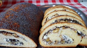 Цыганский рулет с маком и творогом. Сывьяко. Gypsy cuisine.