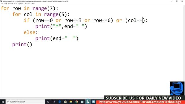 Python Pattern Programs | Printing Stars '*' in 2 Shape смотреть онлайн