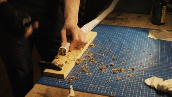 Тест Cold steel Kobun aus 8a на джутовом канате(сложен в 4 раза)