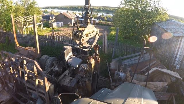 Ремонт старого Урала. Снятие кабины, манипулятора и площадки. смотреть онлайн