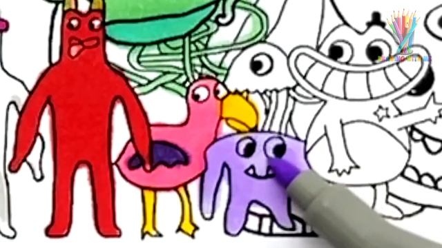 Garten Of Banban Chapter 4 New Coloring pages / Color All New Monsters / Cartoon - On & On [NCS] смотреть онлайн