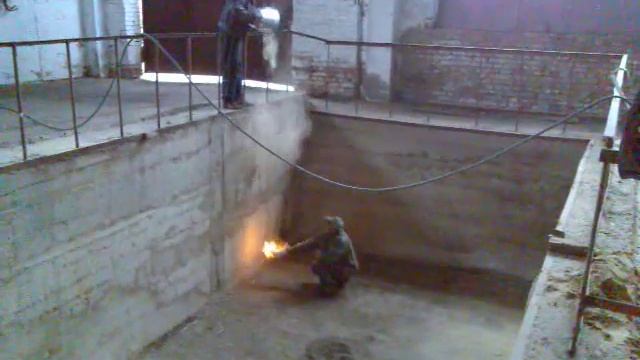 Прикол.как горит измельченная солома