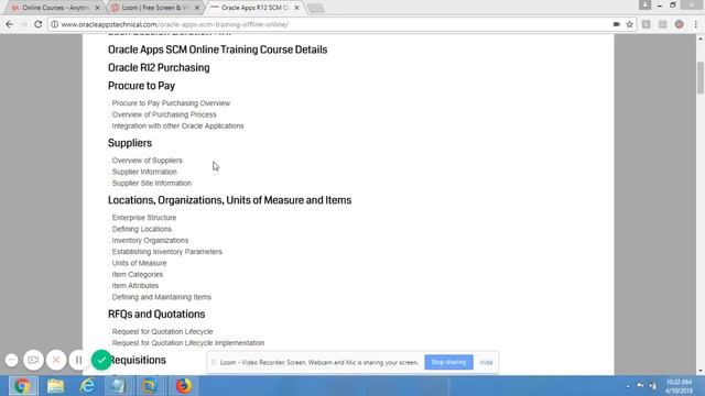 Overview of Suppliers - Oracle Apps R12 SCM Functional Online Training Videos Published on Udemy смотреть онлайн