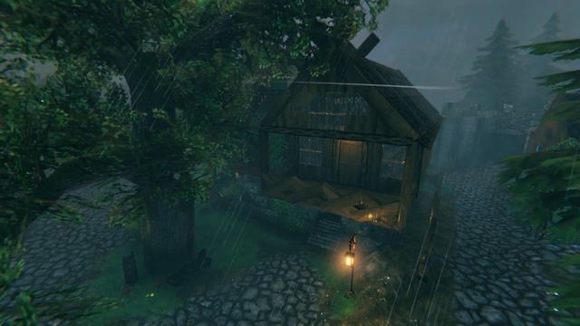 Valheim Rainstorm and Wind Sounds for Relaxing l Focus or Deep Sleep смотреть онлайн