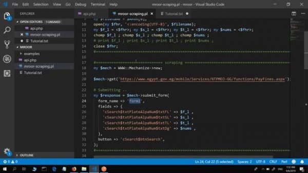 Web Scraping API using perl module WWW::Mechanize and php