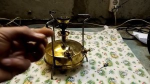 Примус "Рекорд-1" с жиклером от газовой горелки.