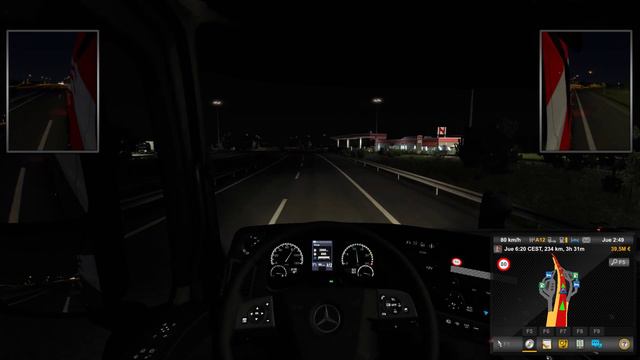 Euro Truck Simulator 2 [1.48]. Mercedes-Benz New Actros GigaSpace. De Ruteo Bari-Pescara