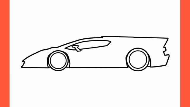 How to draw a LAMBORGHINI VENENO easy / drawing lambo sports car 2013 step by step смотреть онлайн