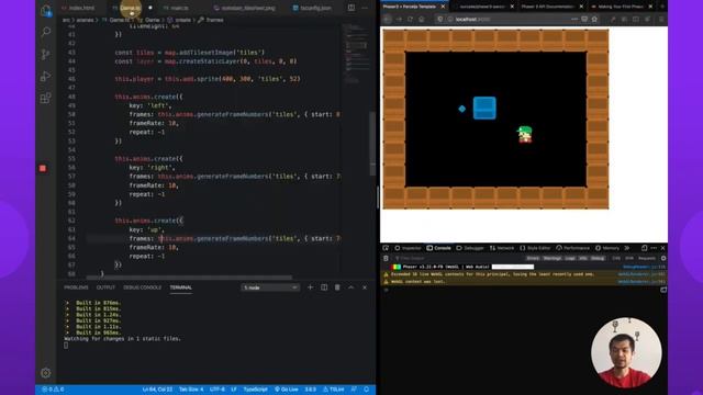 Let's Make a Sokoban Puzzle Game in Phaser 3! - Part 2 смотреть онлайн