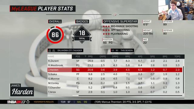 MY BEST RECORD EVER? REBUILDING THE '10-'11 THUNDER!! NBA 2K17 MY LEAGUE! смотреть онлайн