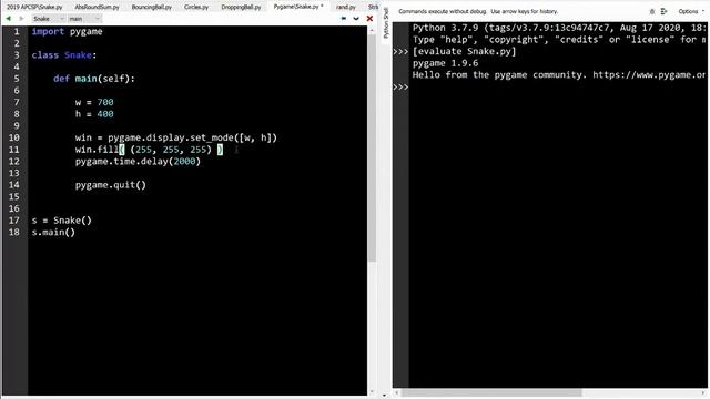 Python - Snake Tutorial 1 (Pygame) смотреть онлайн