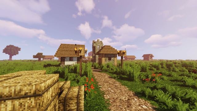 Minecraft 4K Live Wallpaper *WITH MUSIC* - Village [FREE USE] смотреть онлайн
