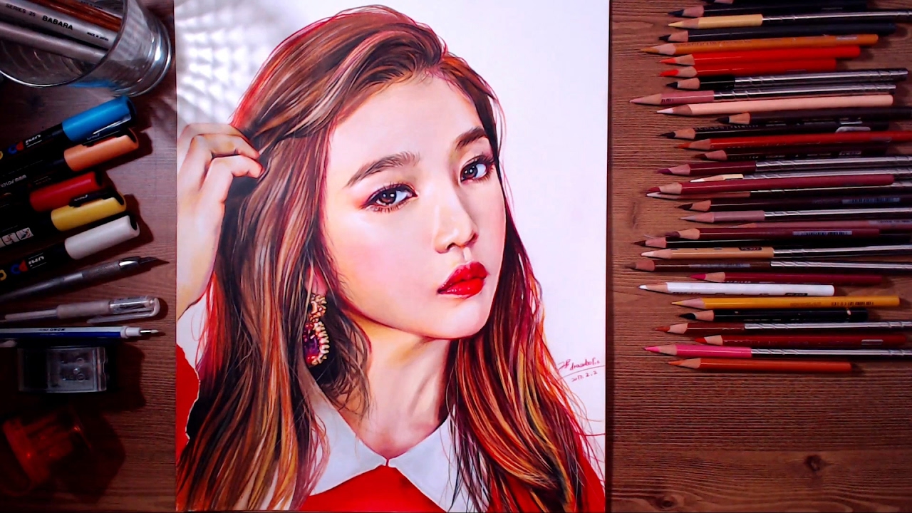 Red Velvet Joy - Rookie Speed Drawing   Drawholic