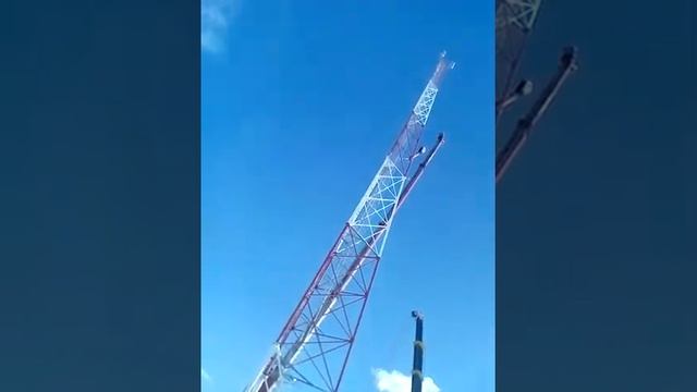 Подъём башни сотовой связи смотреть онлайн