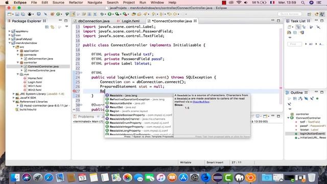 Partie 4: Login de connection BD MySQL javaFX et Scene builder смотреть онлайн