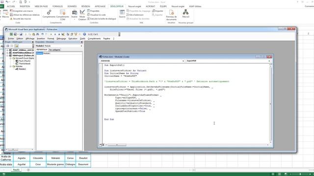 Excel VBA Exporter une feuille excel en PDF смотреть онлайн
