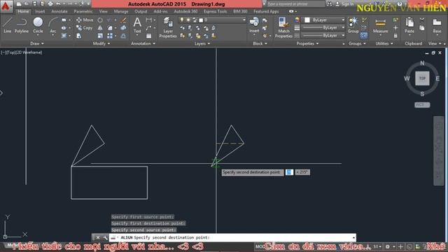 Hướng Dẫn Học Autocad Đơn Giản - (Bài 7) | Các Lệnh Biến Đổi Hình смотреть онлайн