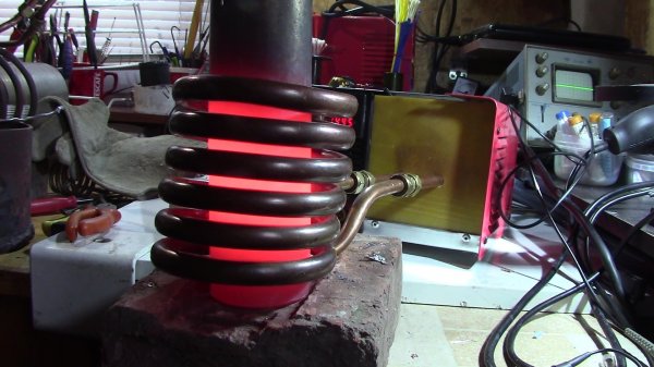 Часть 3 НЕМНОГО ПРО НАСТРОЙКУ. ТИГЕЛЬ из НЕРЖАВЕЮЩЕЙ СТАЛИ.