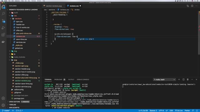 Технология верстки 2020: создание простого лендинга (часть 3) смотреть онлайн