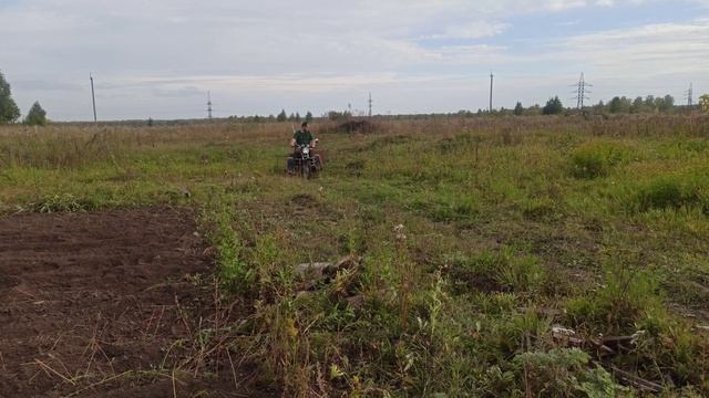 альфа трицикл с прицепом. возим землю смотреть онлайн