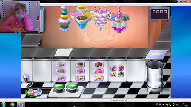 Делаем ТОРТИК( Шоколадный, Малиновый, Кремовый). Играем в игру Purble Place смотреть онлайн