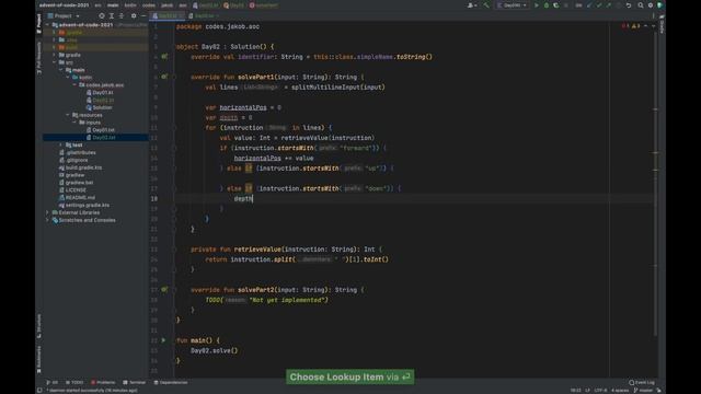 Advent of Code 2021 – Day 02 (Kotlin) смотреть онлайн