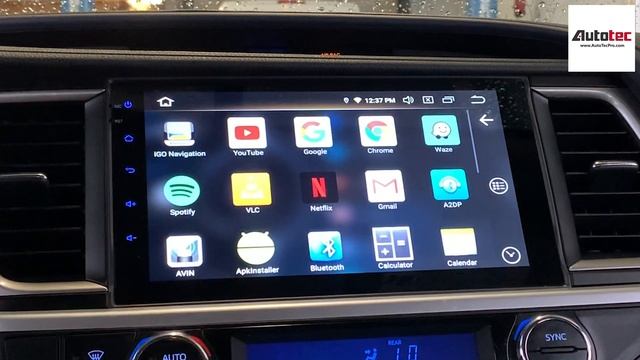 AutoTecPro Toyota Highlander (2014 - 2019) 10.2" HD Android Navigation Wireless CarPlay Android Aut смотреть онлайн