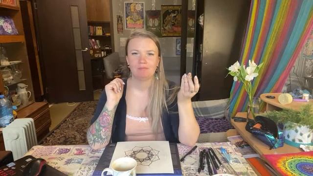 ? Рисую Мандалу на заказ, часть 2. Продолжаем душевно болтать ? смотреть онлайн