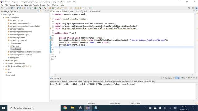 SpEL || invoke method @Configuration @ComponentScan @Bean Annotation | static, variables & creatin смотреть онлайн