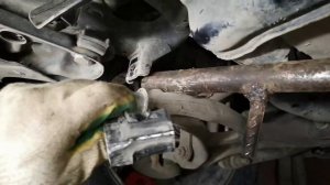 Мерседес GL 350 замена задних саленблоков передних рычагов