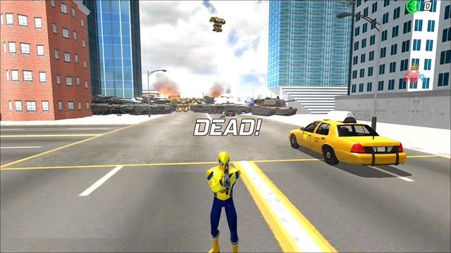 Spider Rope Hero Gangster Crime Simulator #67 - Ambulance and Bike at Vegas City - Android Gameplay смотреть онлайн