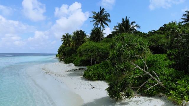 Alifu Dhaalu Atoll Hangnaameedhoo Island Maldives Drone View (Adh. Hangnaameedhoo).