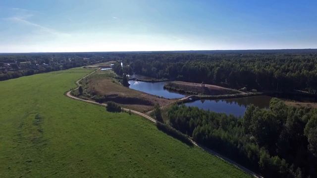 Полет над рекой Россонь и завершение работ в д. Ванакюля смотреть онлайн