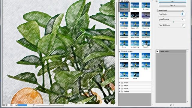 How to Create Colored Pencil Effect Image by Using Photoshop Software смотреть онлайн