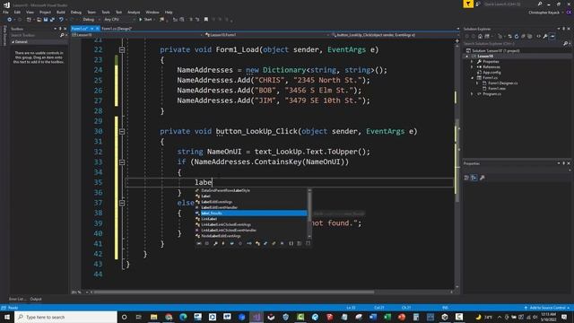 C# Training - 10 - Dictionary and Hashtable LookUp Collections смотреть онлайн