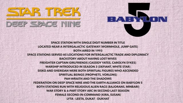 Did Deep Space Nine Plagiarize Babylon 5? смотреть онлайн