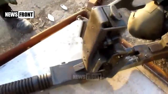 Донецк Демонстрация уникального пулемета ДШК бойцом Ополчения Март 2015 смотреть онлайн
