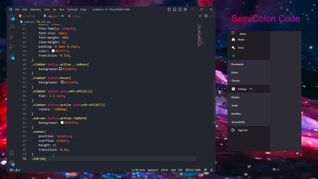 Sidebar Menu with HTML/Css/JavaScript (no talking) смотреть онлайн