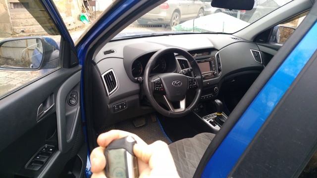 Hyundai creta. Автозапуск remote engine start Starline A93. смотреть онлайн
