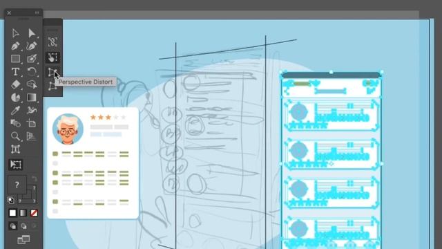 Как трансформировать объект в иллюстраторе / Трансформация в перспективе Adobe illustrator смотреть онлайн