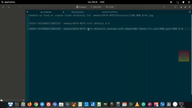 Unable to find or create trash directory смотреть онлайн
