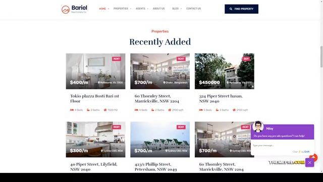 Bariel - Real Estate WordPress Theme real estate theme home finder Okazaki смотреть онлайн