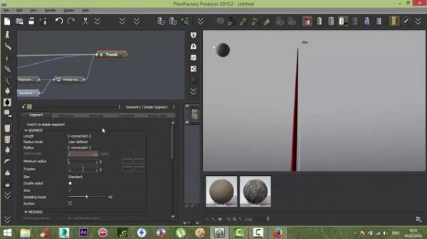 E-on Plant Factory. Моделирование вечнозелёного дерева. Plant Factory. Creating evergreen tree.