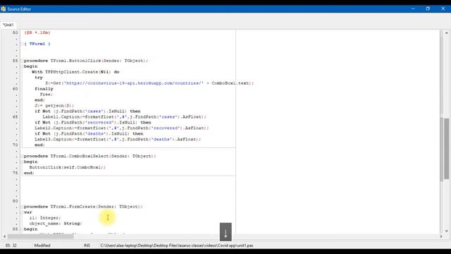 covid19 API- Lazarus - JSon files смотреть онлайн
