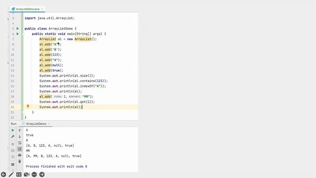 ArrayList Class - Collection Framework. смотреть онлайн