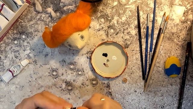 Текстильная кукла. Нарисовать лицо поэтапно. смотреть онлайн