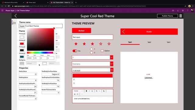 Power Apps Custom Theme Generator with the COE смотреть онлайн