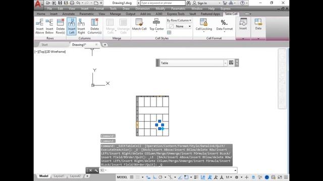 23 Table command all option use in AutoCAD in Urdu/Hindi смотреть онлайн